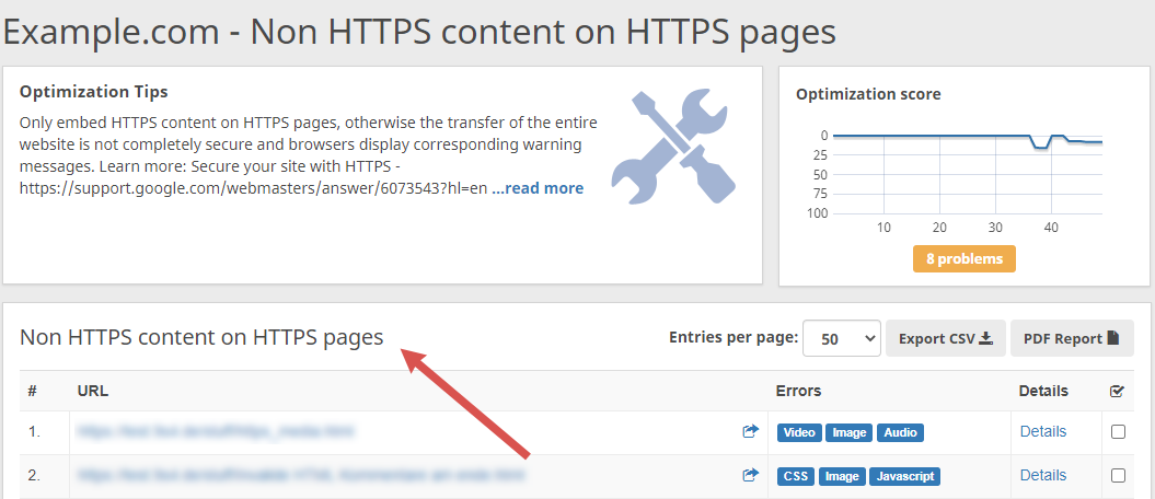 non https content on https pages