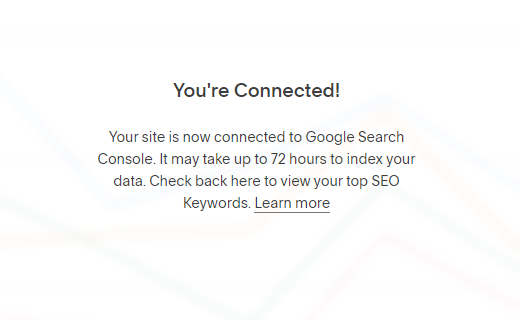 google search console integration