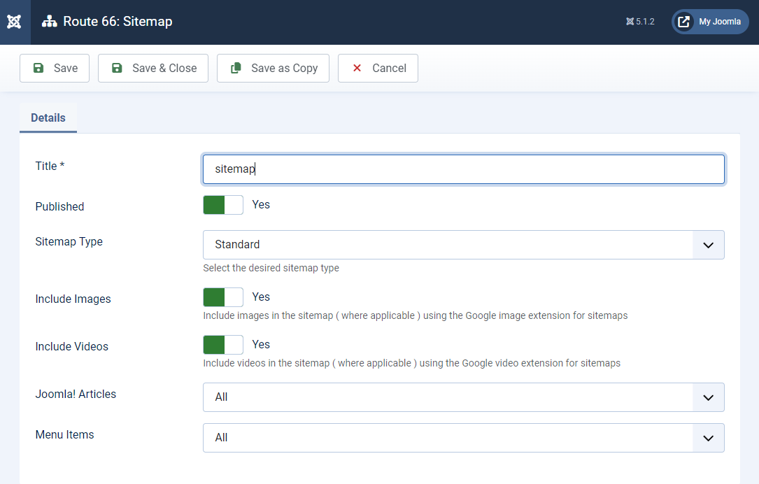 Sitemaps in 4SEO