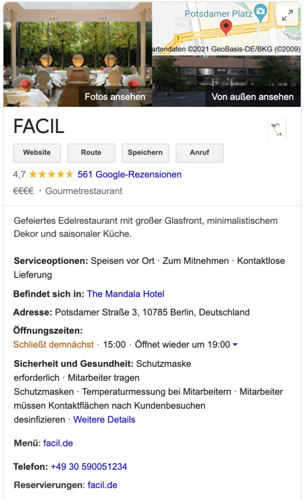 Google Unternehmensprofil